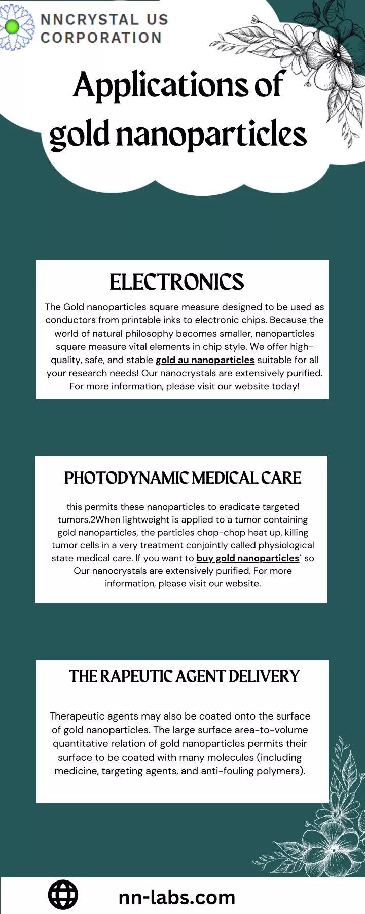 applications of gold nanoparticles