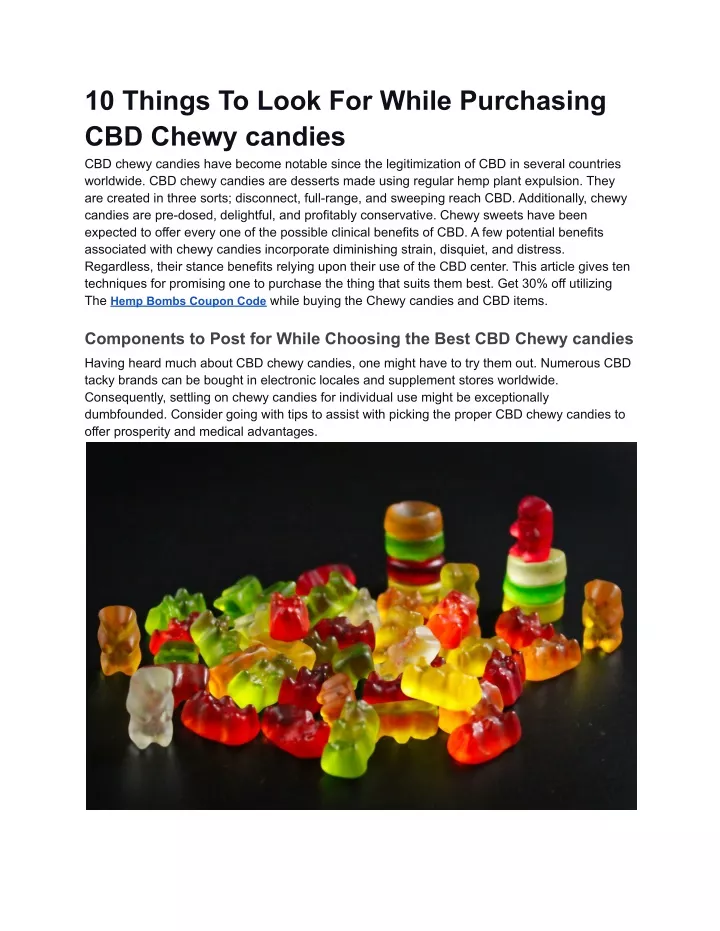 10 things to look for while purchasing cbd chewy