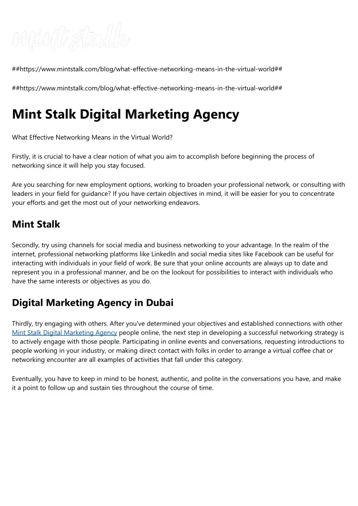 https www mintstalk com blog what effective