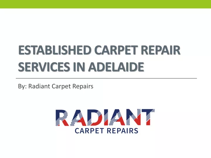 established carpet repair services in adelaide