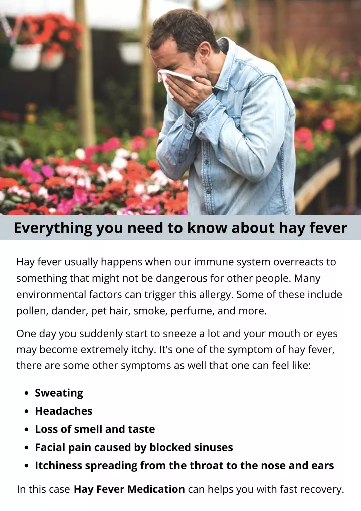 everything you need to know about hay fever