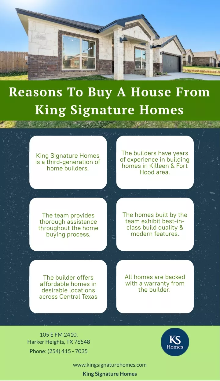 reasons to buy a house from king signature homes