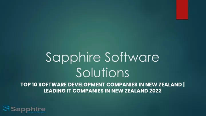 sapphire software solutions