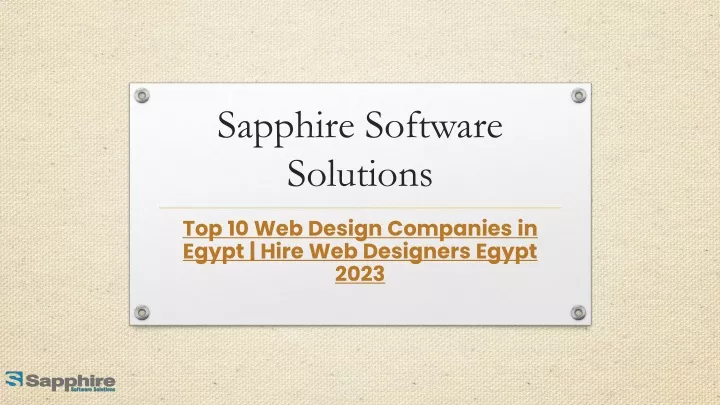 sapphire software solutions