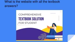What is the website with all the textbook answers_