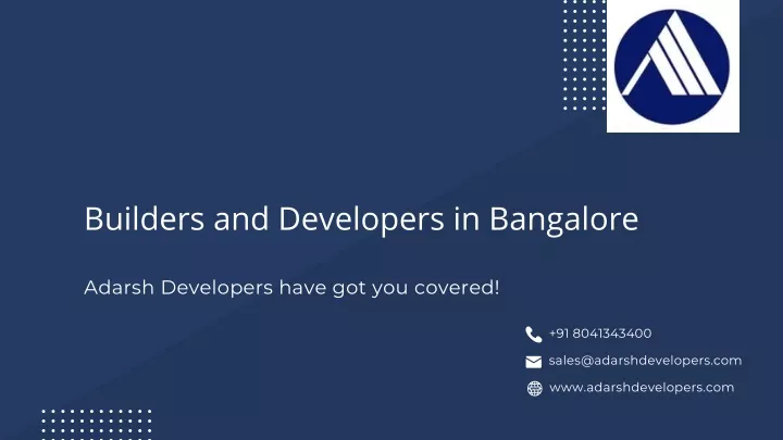 builders and developers in bangalore