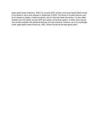 apple watch series 6 best buy 2023
