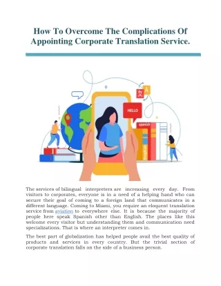 How To Head Off The Complexities Of Hiring A Translation Service.
