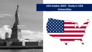 Upcoming Intakes to Study in USA 2023