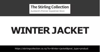 Get the best winter jacket with Stirling Collection!