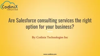 Are Salesforce consulting services the right option for your business?  