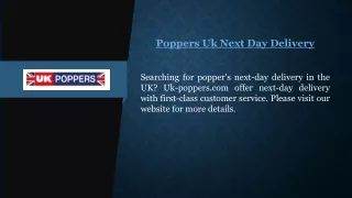 Poppers Uk Next Day Delivery | Uk-poppers.com