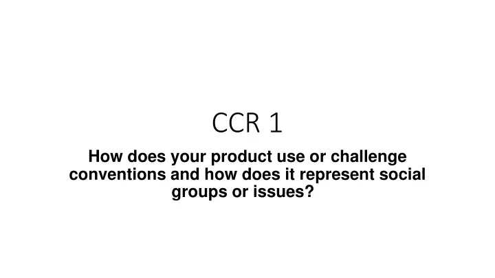 ccr 1