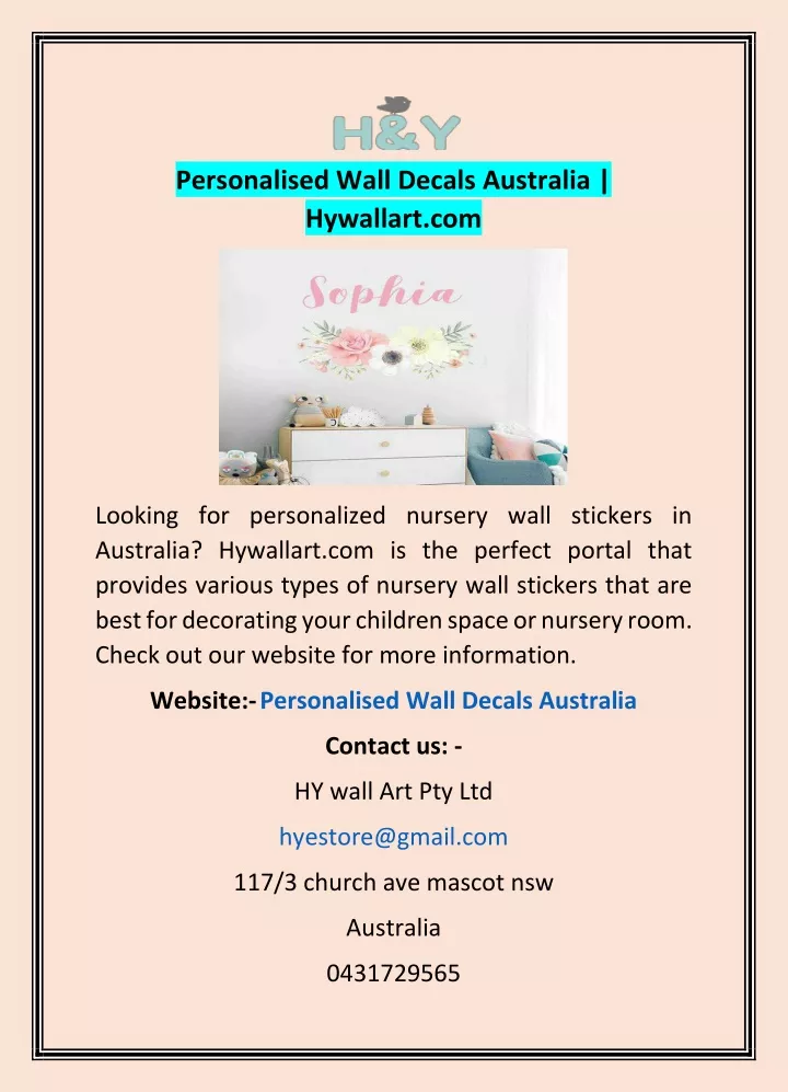 personalised wall decals australia hywallart com