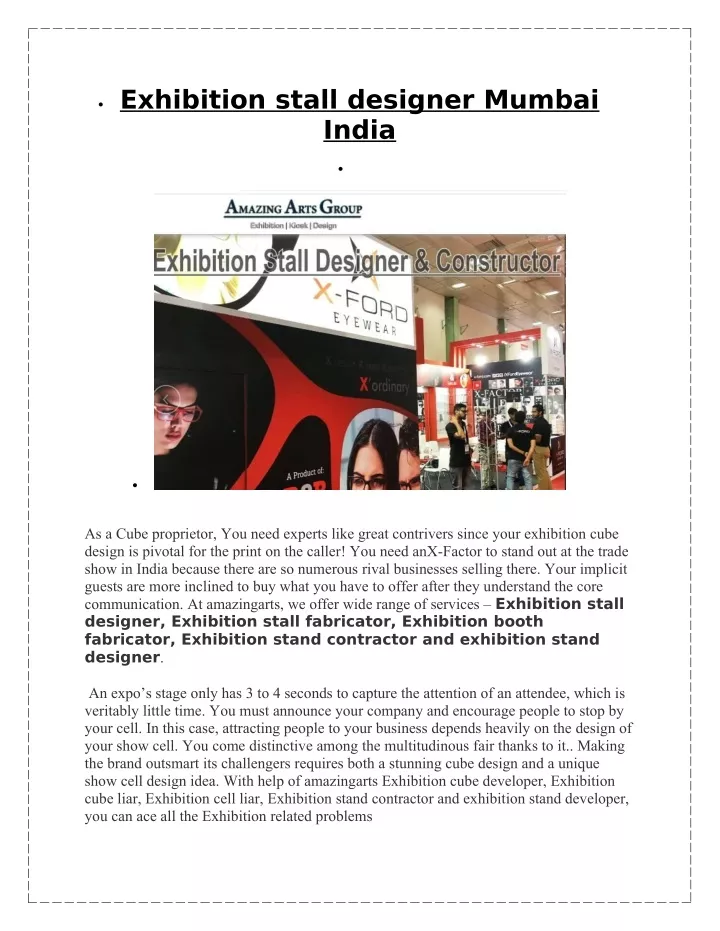 exhibition stall designer mumbai india