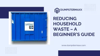 Reducing Household Waste – A Beginner’s Guide