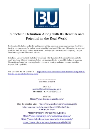 Sidechain Definition Along with Its Benefits and Potential in the Real World
