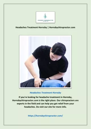 Headaches Treatment Hornsby | Hornsbychiropractor.com