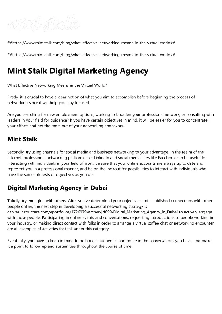 https www mintstalk com blog what effective