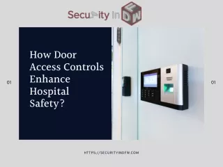 How Door Access Controls Enhance Hospital Safety