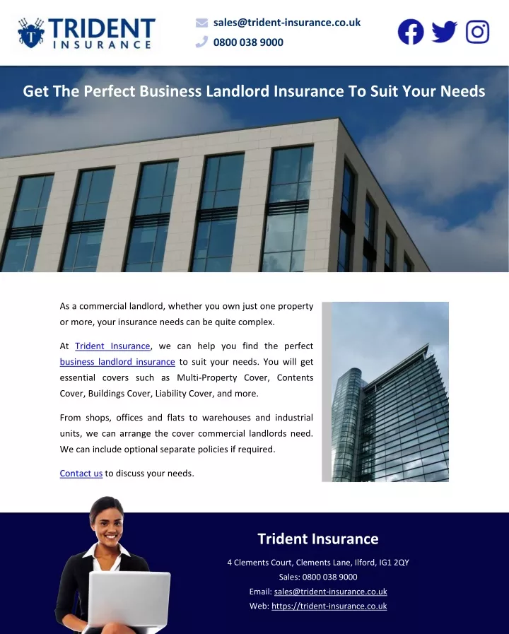 sales@trident insurance co uk