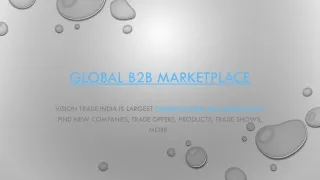 Online Global B2B Marketplace Jan 2023