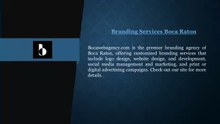 Branding Services Boca Raton Bocawebagency.com
