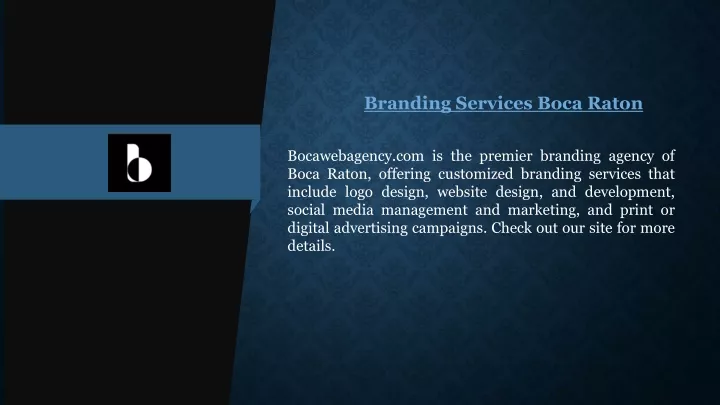 bocawebagency com is the premier branding agency