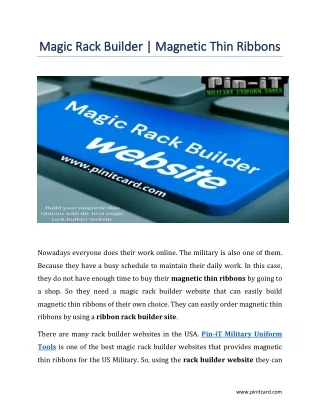 magic rack builder magnetic thin ribbons magic