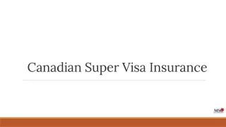 Canada Super Visa Insurance