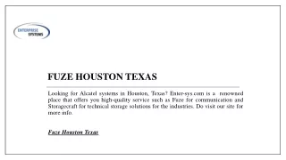 fuze houston texas