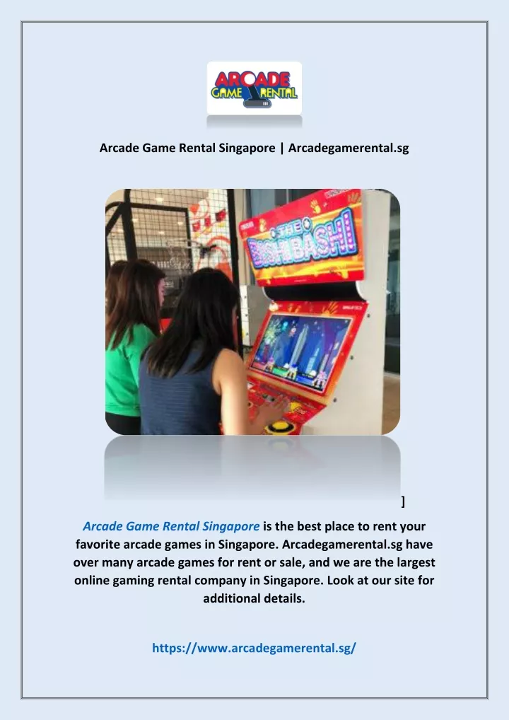 arcade game rental singapore arcadegamerental sg