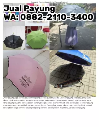 Ô882_2llÔ_3ԿÔÔ (WA) Souvenir Payung Namanya Payung Souvenir Vintage