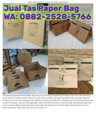 Ô882•2528•57ᏮᏮ (WA) Jual Paper Bag Online Semarang Sablon Tas Kertas Surabaya