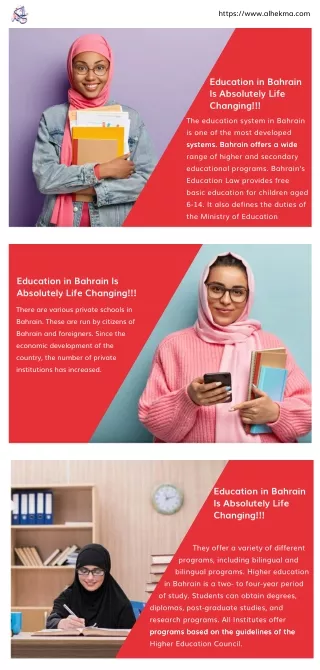 Education in Bahrain Is Absolutely Life Changing!!!