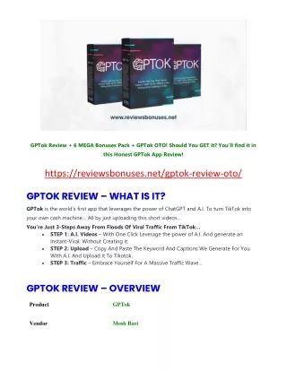 gptok review 6 mega bonuses pack gptok oto should