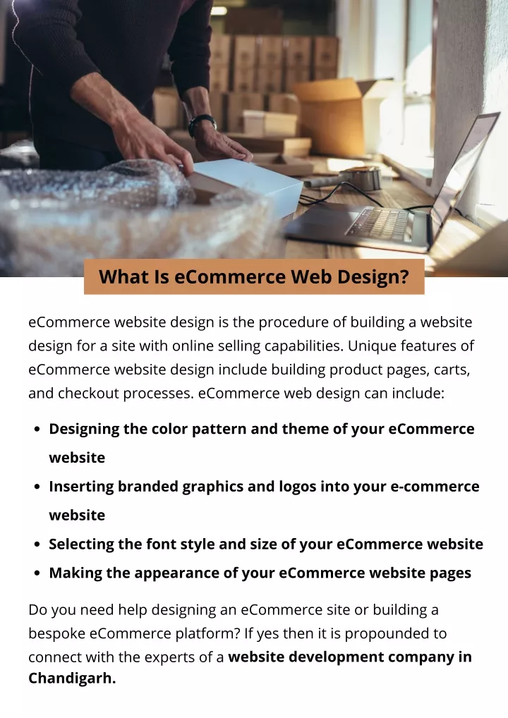 what is ecommerce web design