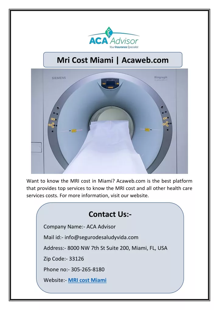 Ppt Mri Cost Miami Powerpoint Presentation Free Download Id11937030 1249