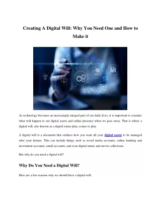 Creating A Digital Will_ Why You Need One and How to Make it