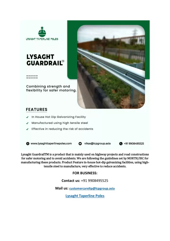 lysaght guardrailtm lysaght guardrailtm