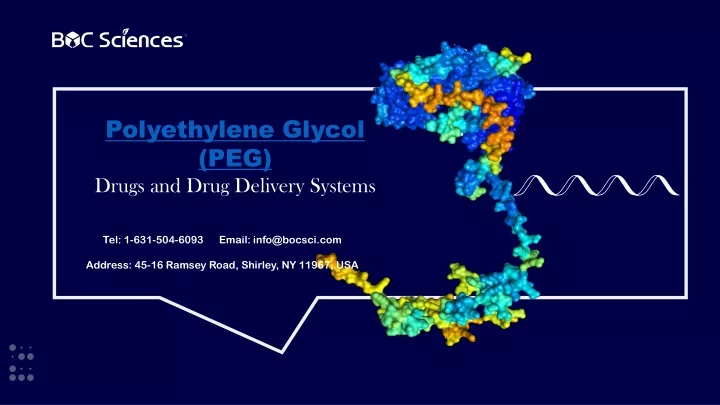 polyethylene glycol peg drugs and drug delivery