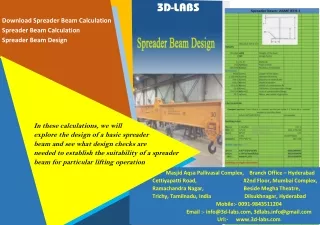 spreader beam design