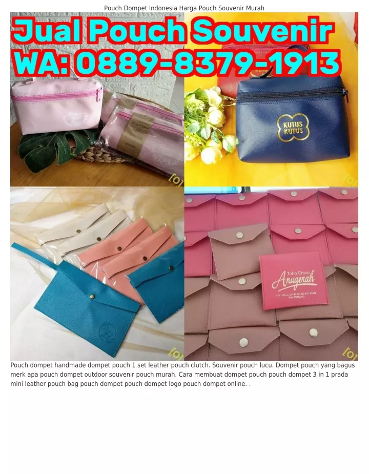 pouch dompet indonesia harga pouch souvenir murah