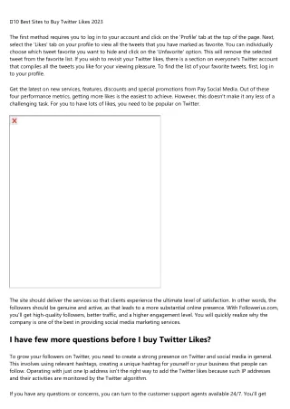 10 best sites to buy twitter likes 2023
