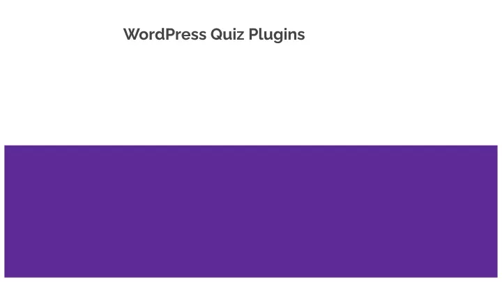 wordpress quiz plugins
