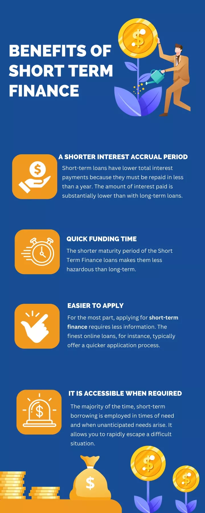 benefits of short term finance