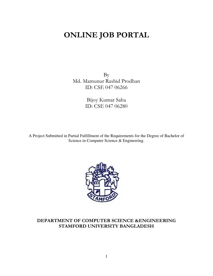 online job portal