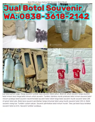 ౦838.36l8.2l42 (WA) Souvenir Botol Minuman Tumbler Custom Satuan