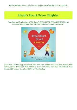 READ [EBOOK] Heath's Heart Grows Brighter {PDF EBOOK EPUB KINDLE}