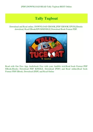 [PDF] DOWNLOAD READ Tally Tugboat BEST Online